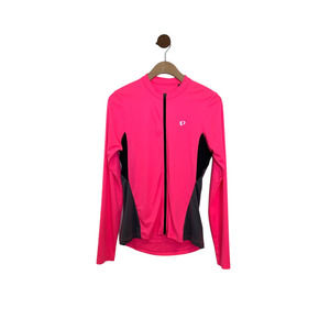 Pearl Izumi For Long Sleeve Athletic Shirt Size Large Neon Pink Full Zip…